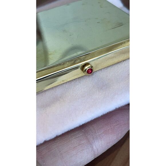 Very Rare Chass Folding Miniature Quartz Brass Desk Clock Picture Frame - Picture 13 of 14